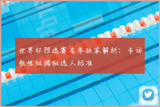 世界杯预选赛名单独家解析：专访教练组揭秘选人标准